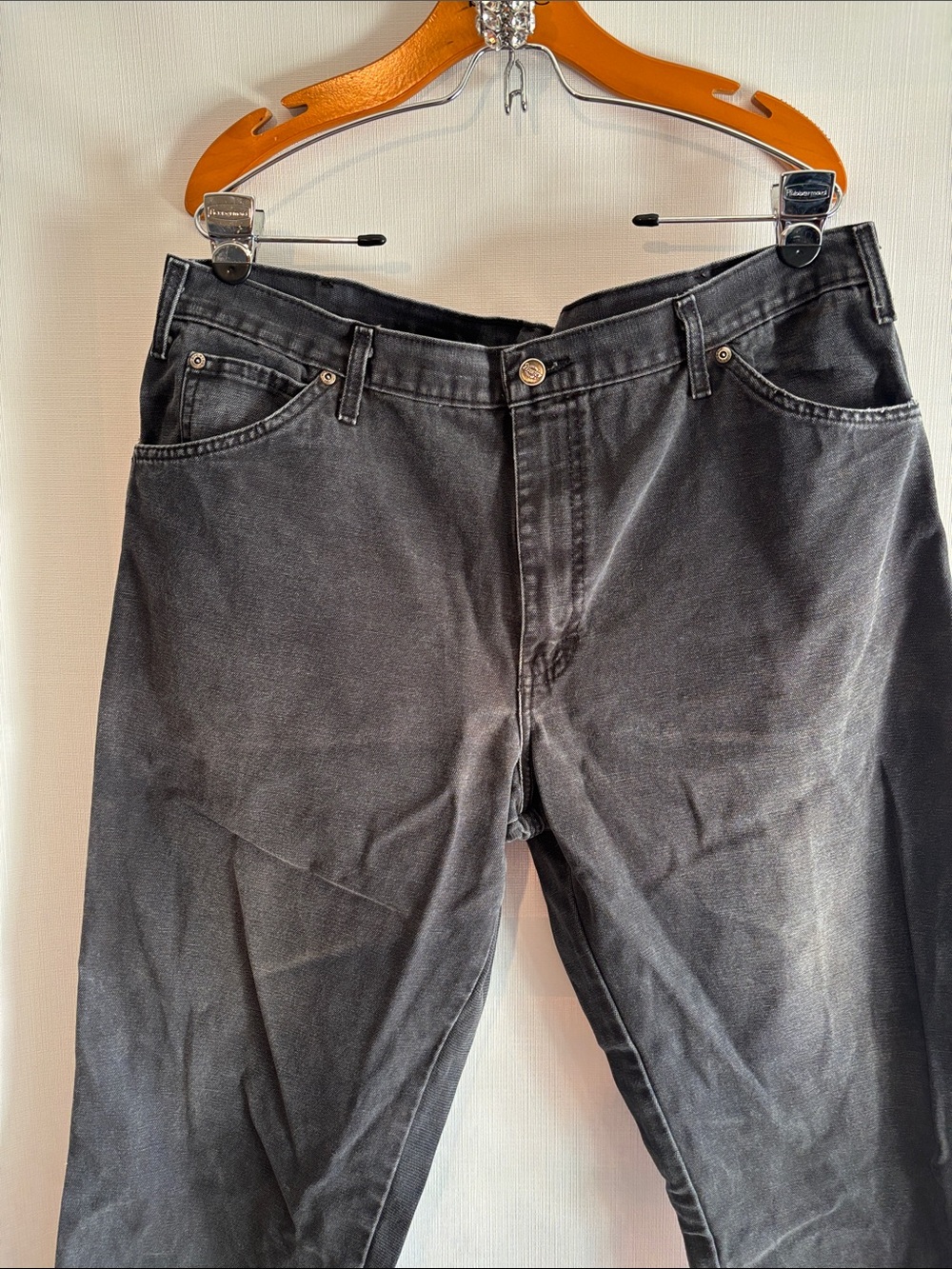Men's Black Dickies painter paints vintage Jeans - Classic Straight Fit